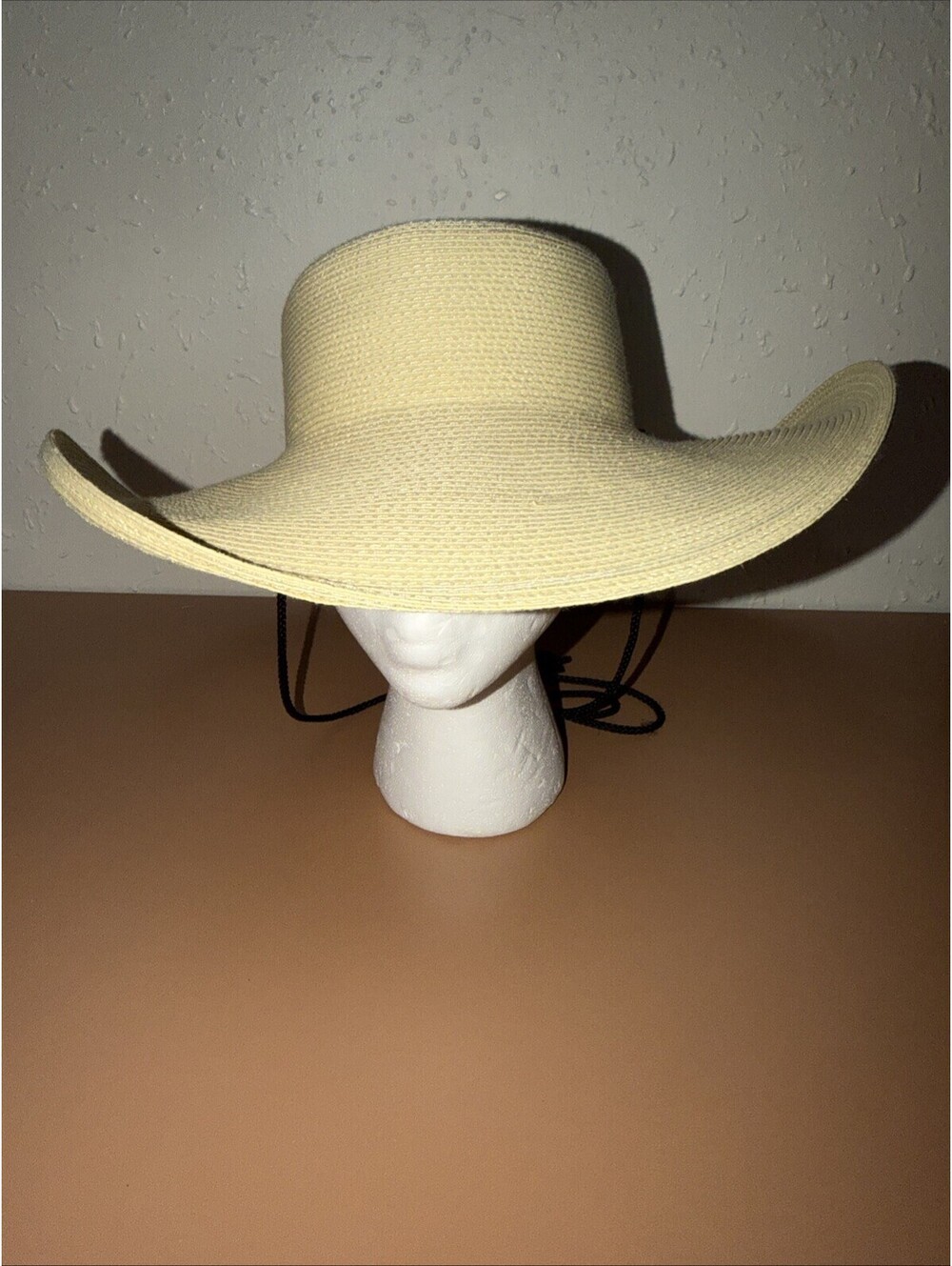 Tula Austin Straw Hat - Wide Brim Adjustable Strap Beach Hat (D5)